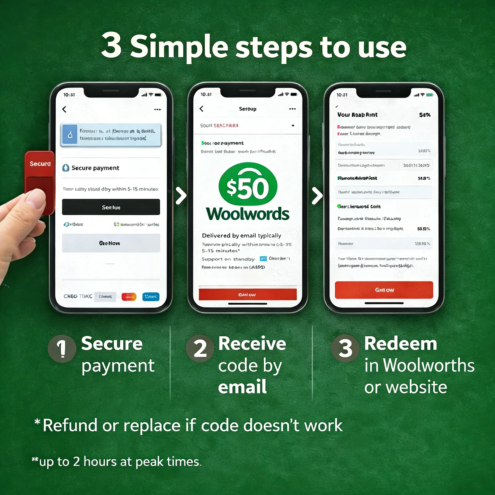 Woolworths $50 e-coupon code (Australia) – sent via email - Image 3